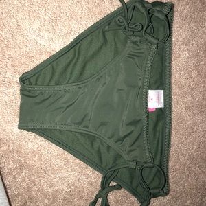 Olive green bikini bottoms size medium
